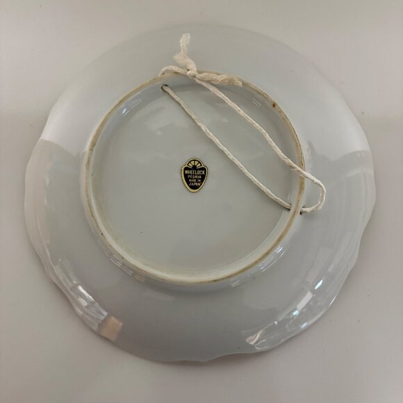 Wheelock Porcelain Plate Jesus Floral Gold Trim Wall Decor Vintage Religious - Picture 5 of 8